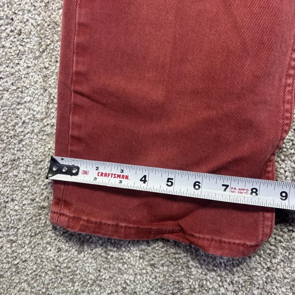 Levis 514 Jeans Mens 36x30 Red Medium Wash Straight Stretch Denim Pants Casual